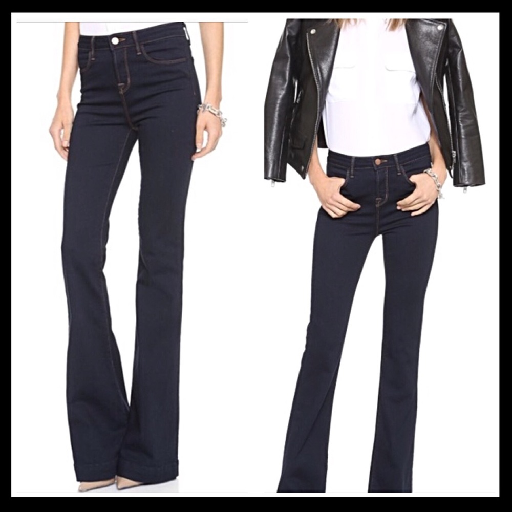 J Brand “The “Doll” High Waist Jeans In Jett - 24